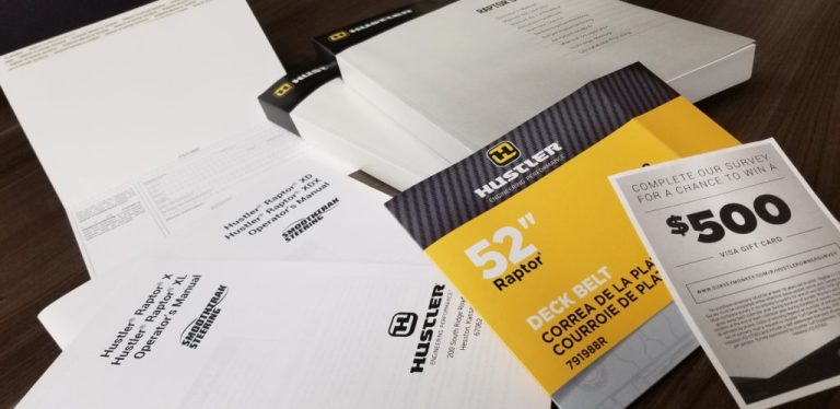 Branded manuals and mailers for a franchise system